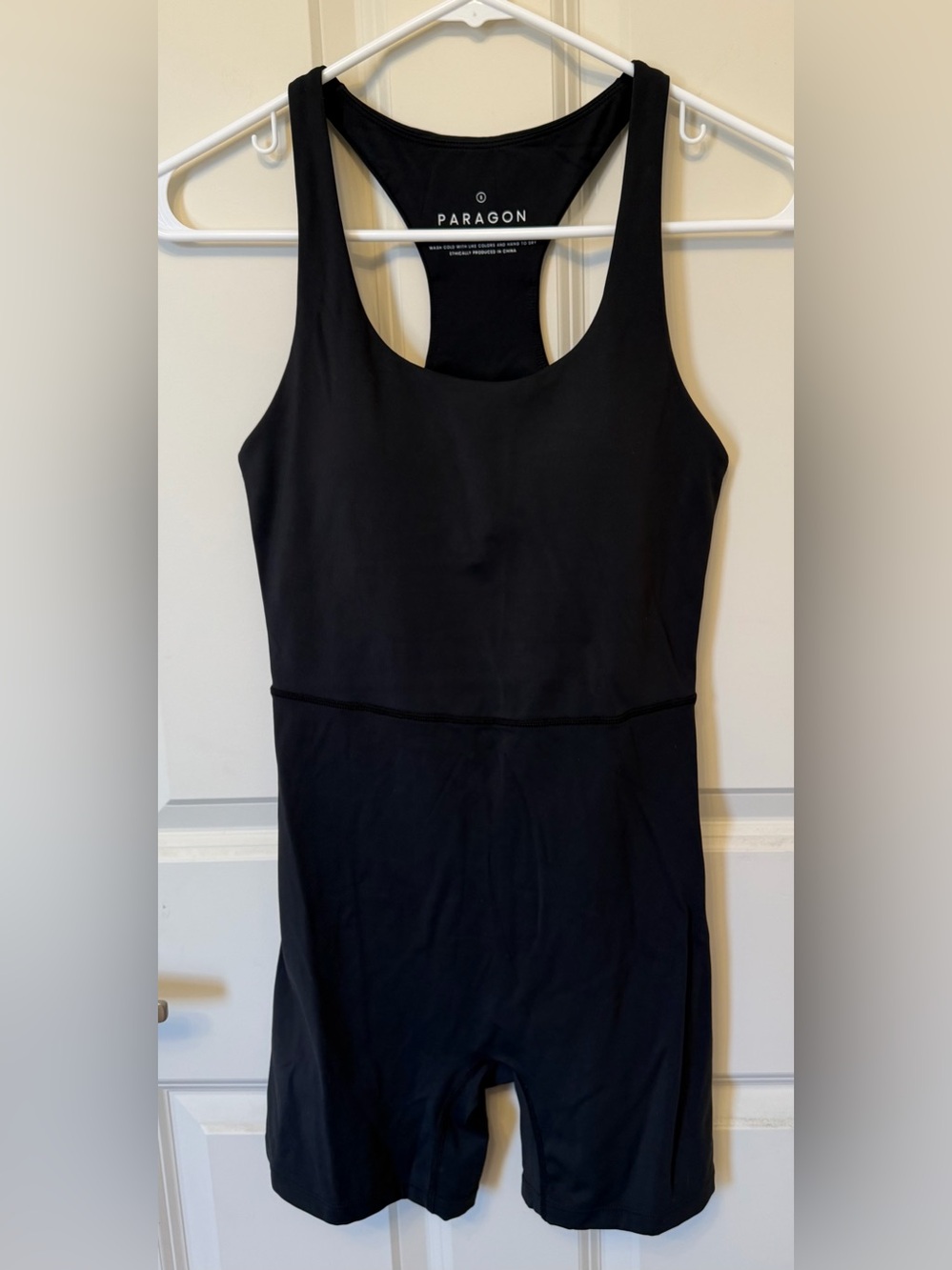 Paragon Sculpting Shortsuit/Romper, Black, Small